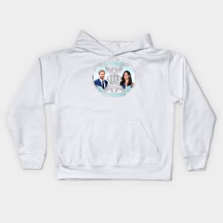 Harry+Meghan #royalwedding celebration Kids Hoodie